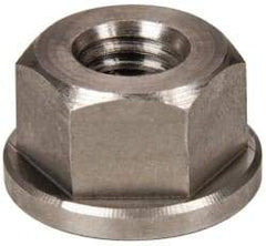 Gibraltar - 3/8-16, 7/8" Flange Diam, 1/2" High, 11/16" Across Flats, Flange Nut - Grade 303 Stainless Steel, 1/8" Flange Height - Apex Tool & Supply