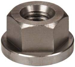 Gibraltar - 7/16-14, 1" Flange Diam, 9/16" High, 3/4" Across Flats, Flange Nut - Grade 303 Stainless Steel, 5/32" Flange Height - Apex Tool & Supply