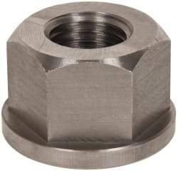 Gibraltar - 1-8, 2" Flange Diam, 1-1/4" High, 1-5/8" Across Flats, Flange Nut - Grade 303 Stainless Steel, 1/4" Flange Height - Apex Tool & Supply