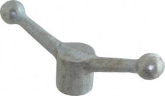 Gibraltar - 2 Offset Arms, Zinc Plated, Blank Speed Handle - 2-15/16" High, 5/8" Arm Diam, 1-5/8" Hub Diam, 1" Ball Diam - Apex Tool & Supply