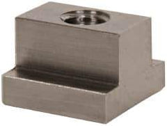Gibraltar - 3/8-16 Blind Tapped T Slot Nut - 1/2" Slot Width, 7/8 x 1/4" Base Width x Height, 7/8 x 5/8" OAL x Height - Apex Tool & Supply