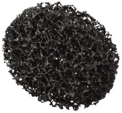 3M - 3" Very Coarse Grade Silicon Carbide Deburring Disc - 1/4" Center Hole, Arbor Connection, Black, 8,500 Max RPM - Apex Tool & Supply