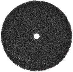 3M - 7" Very Coarse Grade Silicon Carbide Deburring Disc - 5/8" Center Hole, Arbor Connection, Black, 3,300 Max RPM - Apex Tool & Supply