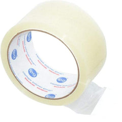 Intertape - 2" x 55 Yd Clear Rubber Adhesive Sealing Tape - Polypropylene Film Backing, 1.6 mil Thick, 25 Lb Tensile Strength, Series 6100 - Apex Tool & Supply