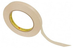 3M - 1/2" Wide x 60 Yd Long Tan Paper Masking Tape - Series 232, 6.3 mil Thick, 27 In/Lb Tensile Strength - Apex Tool & Supply