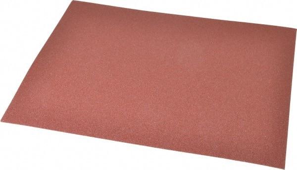 Made in USA - 80 Grit, Aluminum Oxide Adhesive Backed Sanding Sheets - Cloth, 9" x 11", Medium Grade, J Weighted Backing - Apex Tool & Supply