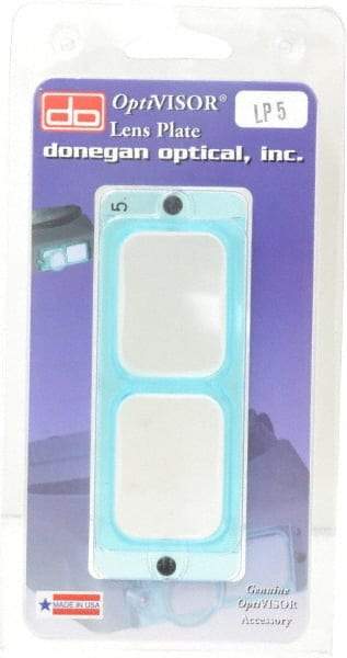 Made in USA - 2.5x Magnification, Magnifier Lens Plate - 8" Focal Distance, Use with Optivisor - Apex Tool & Supply