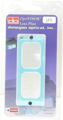 Made in USA - 2.5x Magnification, Magnifier Lens Plate - 8" Focal Distance, Use with Optivisor - Apex Tool & Supply