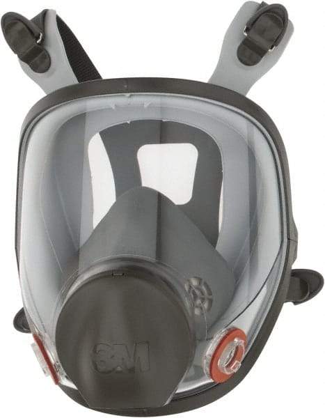 3M - Series 6000, Size S Full Face Respirator - 4-Point Suspension, Bayonet Connection - Apex Tool & Supply