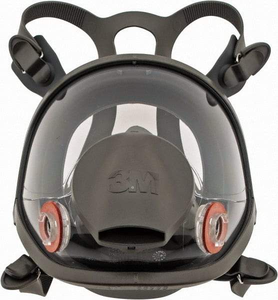3M - Series 6000, Size M Full Face Respirator - 4-Point Suspension, Bayonet Connection - Apex Tool & Supply