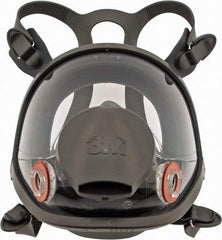 3M - Series 6000, Size M Full Face Respirator - 4-Point Suspension, Bayonet Connection - Apex Tool & Supply