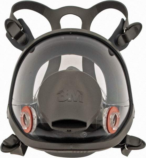 3M - Series 6000, Size L Full Face Respirator - 4-Point Suspension, Bayonet Connection - Apex Tool & Supply