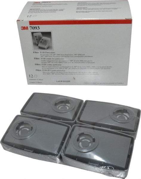 3M - Purple P100 Filter - Protects Against Particulates, Series 7000 - Apex Tool & Supply