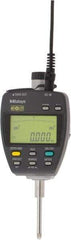 Mitutoyo - 0 to 1" Range, 0.00005, 0.0001, 0.0005 & 0.001" Graduation, Electronic Drop Indicator - Accurate to 0.00012", English & Metric System, LCD Display - Apex Tool & Supply
