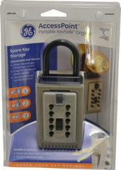 Supra - Push Button Combination, Portable Key Safe - Brass Finish - Apex Tool & Supply