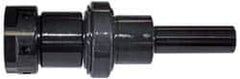 Parlec - Straight Shank, Series DA180, Double Angle Reamer Collet Chuck - 5.06 Inch Projection, 1/4 to 3/4 Inch Collet Capacity, Through Coolant - Exact Industrial Supply