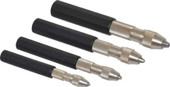 Starrett - 4 Piece 0.187" Pin Vise Set - 4.8mm Max Capacity, 0.187" Max Capacity, Comes in Vinyl Case - Apex Tool & Supply