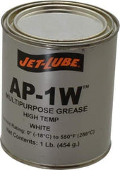 Jet-Lube - 1 Lb Can High Temperature Grease - White, High Temperature, 550°F Max Temp, NLGIG 2, - Apex Tool & Supply