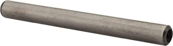 Value Collection - 1/4" Diam x 2-1/2" Pin Length Grade 8 Alloy Steel Pull Out Dowel Pin - 1 Rounded & 1 Threaded End - Apex Tool & Supply
