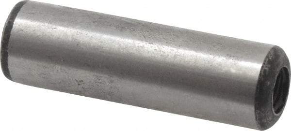 Value Collection - 3/8" Diam x 1-1/4" Pin Length Grade 8 Alloy Steel Pull Out Dowel Pin - 1 Rounded & 1 Threaded End - Apex Tool & Supply