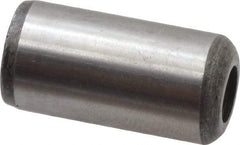 Value Collection - 1/2" Diam x 1" Pin Length Grade 8 Alloy Steel Pull Out Dowel Pin - 1 Rounded & 1 Threaded End - Apex Tool & Supply
