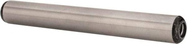 Value Collection - 1/2" Diam x 4" Pin Length Grade 8 Alloy Steel Pull Out Dowel Pin - 1 Rounded & 1 Threaded End - Apex Tool & Supply