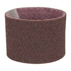 3M - 3-1/2" Wide x 15-1/2" OAL, Aluminum Oxide Abrasive Belt - Aluminum Oxide, Medium, Nonwoven, Series SC-BS - Apex Tool & Supply