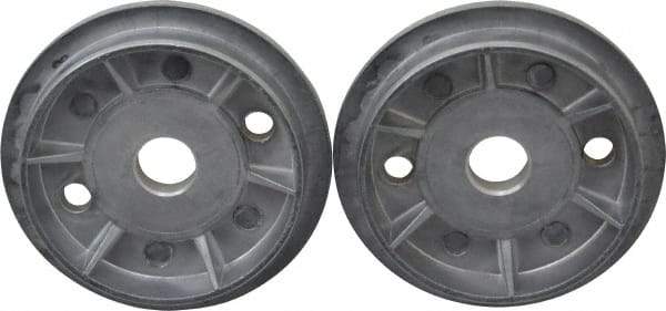 3M - Deburring Wheel Flange - Compatible with 3" Diam x 5/8" Hole Deburring Wheels - Apex Tool & Supply