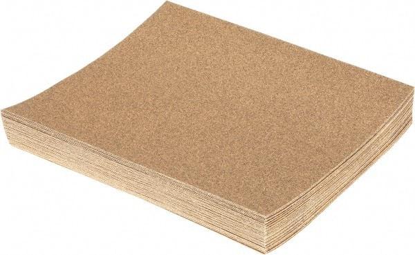 Value Collection - 60 Grit, Aluminum Oxide Sanding Sheet - 11" Long x 9" Wide, Medium Grade, D Weighted Paper Backing - Apex Tool & Supply