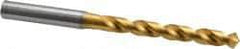 OSG - 8.49884mm 120° Vanadium High Speed Steel Jobber Drill - TiN Finish, Right Hand Cut, Spiral Flute, Straight Shank, 125mm OAL, Standard Point - Apex Tool & Supply