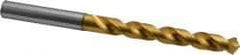 OSG - 9.4996mm 120° Vanadium High Speed Steel Jobber Drill - TiN Finish, Right Hand Cut, Spiral Flute, Straight Shank, 131mm OAL, Standard Point - Apex Tool & Supply