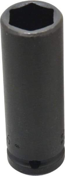 Proto - 3/4" Drive 15/16" Deep Thin Wall Impact Socket - 6 Points, 4" OAL - Apex Tool & Supply