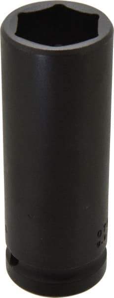 Proto - 3/4" Drive 1-1/16" Deep Thin Wall Impact Socket - 6 Points, 4" OAL - Apex Tool & Supply