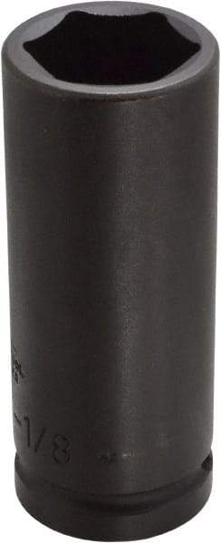 Proto - 3/4" Drive 1-1/8" Deep Thin Wall Impact Socket - 6 Points, 4" OAL - Apex Tool & Supply
