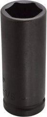 Proto - 3/4" Drive 1-1/8" Deep Thin Wall Impact Socket - 6 Points, 4" OAL - Apex Tool & Supply