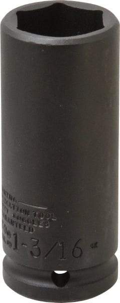 Proto - 3/4" Drive 1-3/16" Deep Thin Wall Impact Socket - 6 Points, 4" OAL - Apex Tool & Supply
