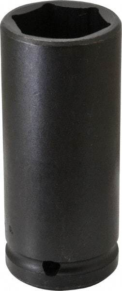 Proto - 3/4" Drive 1-1/4" Deep Thin Wall Impact Socket - 6 Points, 4" OAL - Apex Tool & Supply