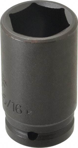 Proto - 3/4" Drive 1-5/16" Deep Thin Wall Impact Socket - 6 Points, 3-1/4" OAL - Apex Tool & Supply