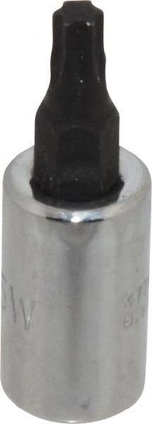 Proto - 1/4" Drive, T25 Torx Bit Socket - 1-1/2" OAL - Apex Tool & Supply