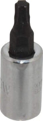 Proto - 1/4" Drive, T25 Torx Bit Socket - 1-1/2" OAL - Apex Tool & Supply