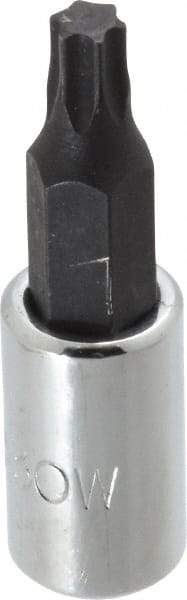 Proto - 1/4" Drive, T30 Torx Bit Socket - 1-3/4" OAL - Apex Tool & Supply