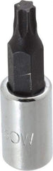 Proto - 1/4" Drive, T30 Torx Bit Socket - 1-3/4" OAL - Apex Tool & Supply