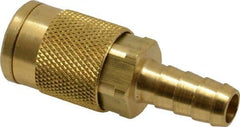 Coilhose Pneumatics - Hose Barb Acme Pneumatic Hose Coupler - Brass, 1/4" Body Diam, 3/8" Hose ID - Apex Tool & Supply