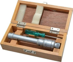 SPI - 0.8 to 1", 3.15" Gage Depth, Mechanical Inside Micrometer - 0.0002" Graduation, 0.0002" Accuracy, Ratchet Stop Thimble - Apex Tool & Supply