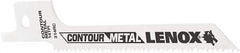 Lenox - 3-5/8" Long x 5/16" Thick, Bi-Metal Reciprocating Saw Blade - Tapered Profile, 14 TPI, Toothed Edge, Universal Shank - Apex Tool & Supply