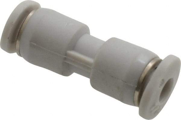 Norgren - 1/8" Tube OD, Brass Push-to-Connect Tube Union - Tube to Tube Connection, 145 Max psi, Nitrile O-Ring, 0 to 175°F Working Temp - Apex Tool & Supply