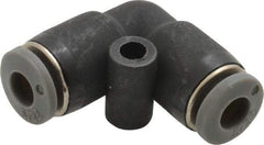 Norgren - 5/32" Tube OD, Brass Push-to-Connect Tube Union Elbow - Tube to Tube Connection, 150 Max psi, Nitrile O-Ring, 0 to 175°F Working Temp - Apex Tool & Supply
