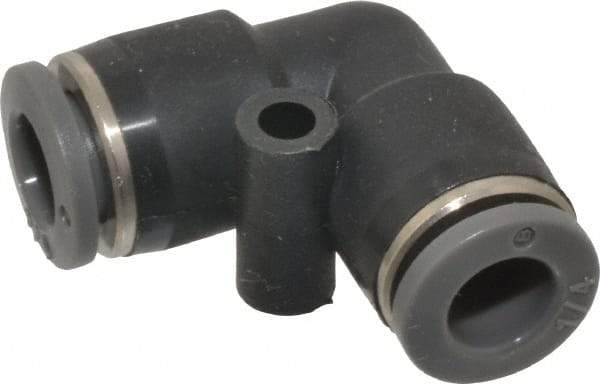 Norgren - 1/4" Tube OD, Brass Push-to-Connect Tube Union Elbow - Tube to Tube Connection, 150 Max psi, Nitrile O-Ring, 0 to 175°F Working Temp - Apex Tool & Supply