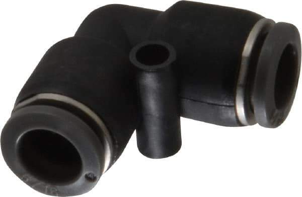 Norgren - 5/16" Tube OD, Brass Push-to-Connect Tube Union Elbow - Tube to Tube Connection, 150 Max psi, Nitrile O-Ring, 0 to 175°F Working Temp - Apex Tool & Supply