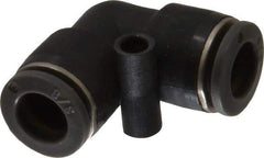 Norgren - 3/8" Tube OD, Brass Push-to-Connect Tube Union Elbow - Tube to Tube Connection, 150 Max psi, Nitrile O-Ring, 0 to 175°F Working Temp - Apex Tool & Supply